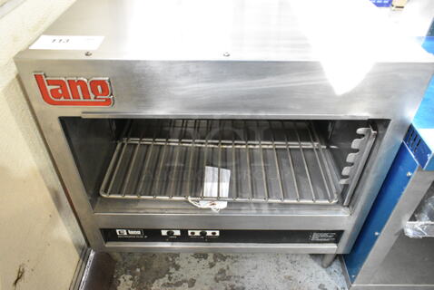 Lang MM-24 Stainless Steel Commercial Countertop Electric Powered 32" Cheese Melter. 208 Volts.