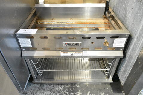 Vulcan VICM24-101 Stainless Steel Commercial Natural Gas Powered Cheese Melter. 20,000 BTU. 