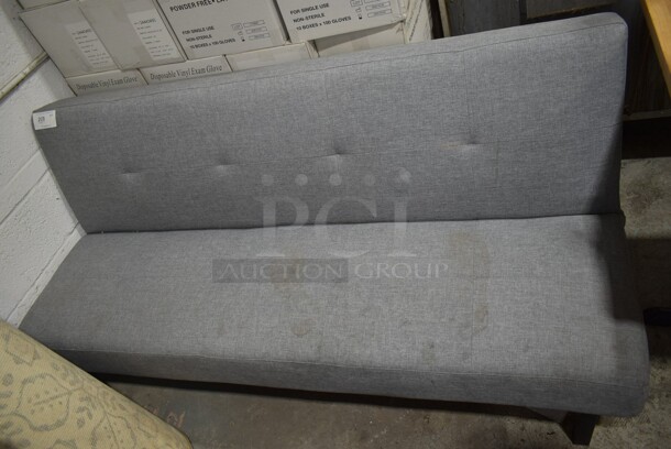 Gray Single Sided Booth Seat. 