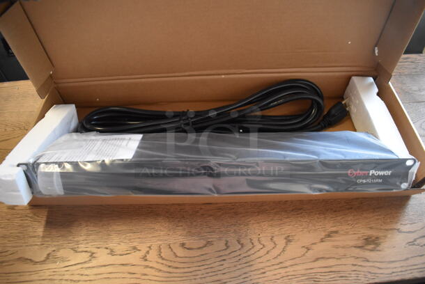 BRAND NEW IN BOX! Cyber Power CPS-1215RM Rack Mount Surge Protector. 19x4x2