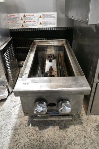 Cook Rite ACHP-2 Stainless Steel Commercial Countertop Natural Gas Powered Charbroiler Grill. 64,000 BTU. 