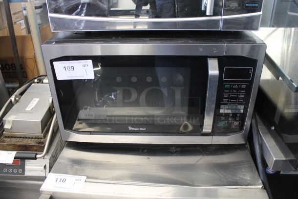 Magic Chef MCM1511KSB Metal Countertop Microwave Oven. 120 Volts, 1 Phase. 