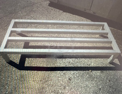 One Regency Aluminum Dunnage Rack. 48X20X8