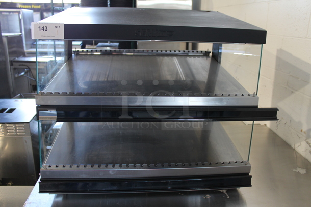 ServIt 4230AM85D Stainless Steel Commercial Countertop 2 Tier Warming Display Merchandiser. 115 Volts, 1 Phase. Tested and Working!