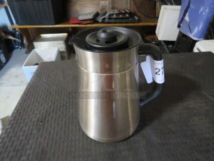 One Stainless Steel Coffee Server.