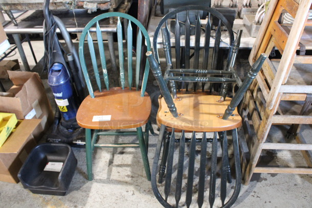 3 Wooden Dining Chairs. Includes 18x17x36. 3 Times Your Bid!