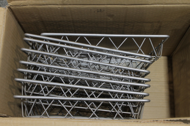 Box of 8 Metal Wire Baskets.
