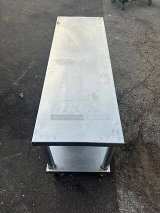 BEAUTIFUL Stainless Steel Table WITH Shelf & Storage Underneath