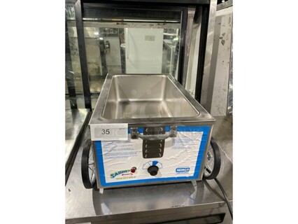 Nemco Commercial Countertop Single Well Food Warmer! All Stainless Steel! Model 6550SB1 Serial G09010! 120V!