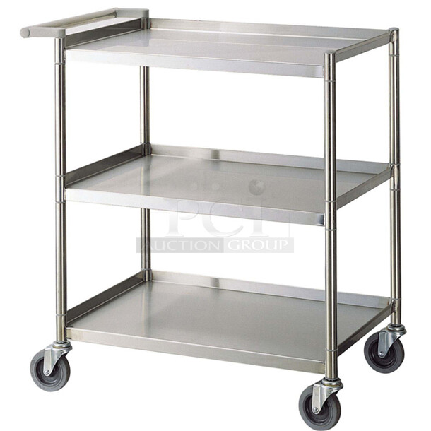 4 BRAND NEW IN BOX Turbo Air TBUS-1524E Economy Series Stainless Steel Utility Cart, 15 x 24". 4 Times Your Bid!