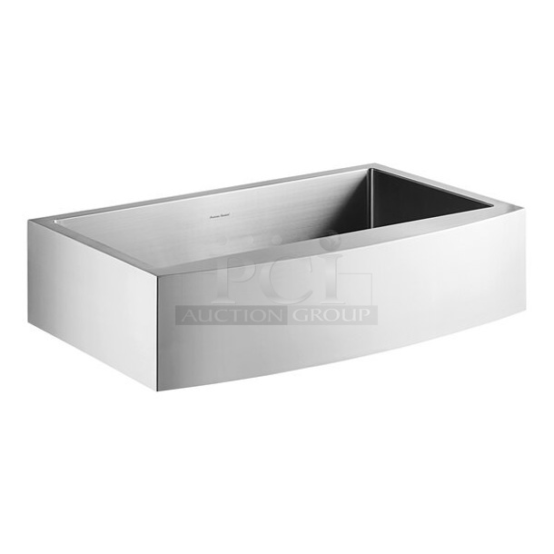 BRAND NEW SCRATCH AND DENT! American Standard 18SB.9332200A Pekoe 33" x 22" 18 Gauge Stainless Steel One Compartment Apron-Front Undermount / Flush-Mount Farmhouse Sink
