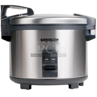 BRAND NEW SCRATCH AND DENT! Proctor Silex 37560R 60 Cup (30 Cup Raw) Electric Rice Cooker / Warmer. 120 Volts, 1 Phase. 