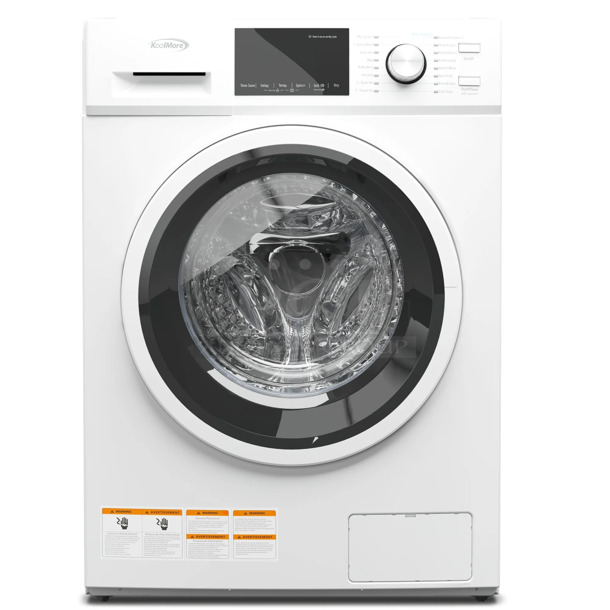 BRAND NEW SCRATCH AND DENT! 2022 KoolMore FLC-3CWH Metal Front Load Washer Dryer Combo. 120 Volts, 1 Phase.