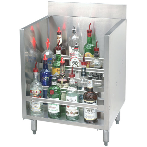 BRAND NEW SCRATCH AND DENT! Advance Tabco CRLR-18 Stainless Steel Liquor Display Cabinet - 18" x 21"