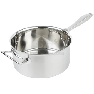 6 BRAND NEW! Vollrath 47742 4 1/4 qt Intrigue® Stainless Sauce Pan w/ Hollow Metal Handle - Induction Ready. 6 Times Your Bid! 