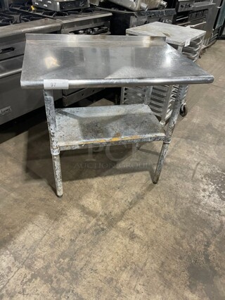 All Stainless Steel Commercial Work/Prep Table! With Underneath Storage Space! On Legs! 