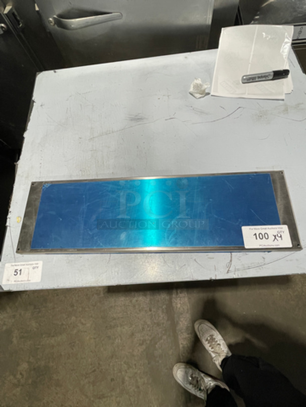NEW! Solid Stainless Steel Display Tray! 4x Your Bid!