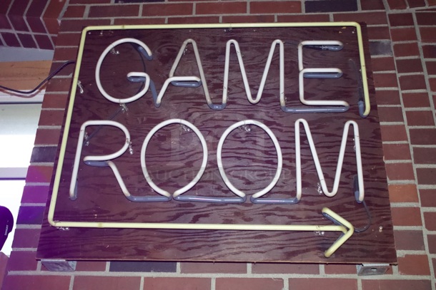 NEON "Game Room" Sign. Tested. Works