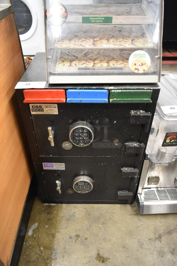 Corporate Safe Specialists Metal Commercial 2 Door Safe. Does Not Come w/ Combination