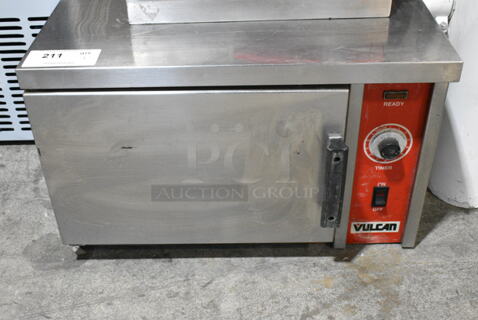 Vulcan Stainless Steel Commercial Electric Powered Single Deck Steam Cabinet. 208-240 Volts.