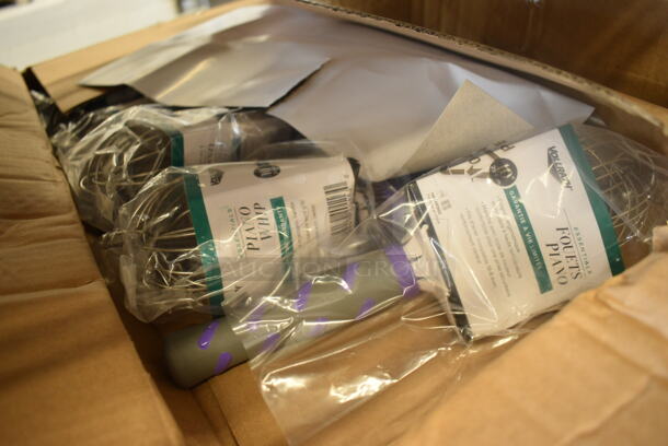 9 BRAND NEW IN BOX! Vollrath Stainless Steel Piano Whip Whisks. 10". 9 Times Your Bid!