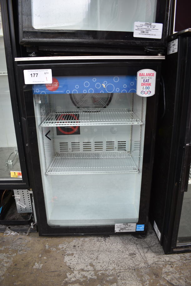 Imbera EVC04 Metal Commercial Single Door Mini Cooler Merchandiser. 115 Volts, 1 Phase. Tested and Does Not Power On