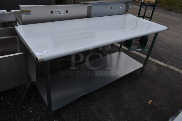 BRAND NEW SCRATCH AND DENT! Stainless Steel Commercial Table w/ Under Shelf. 