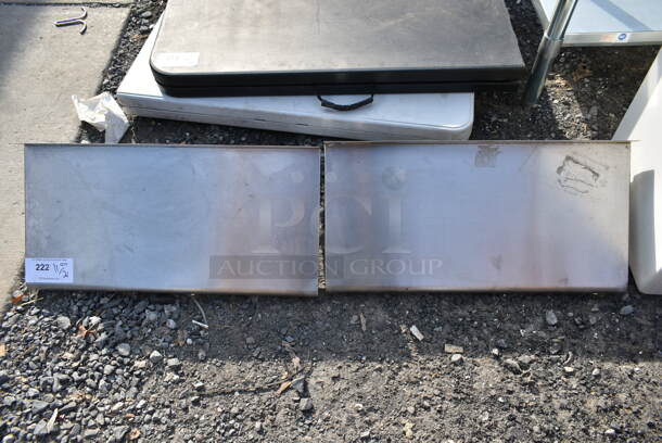 2 Stainless Steel Wall Mount Shelves. 2 Times Your Bid!