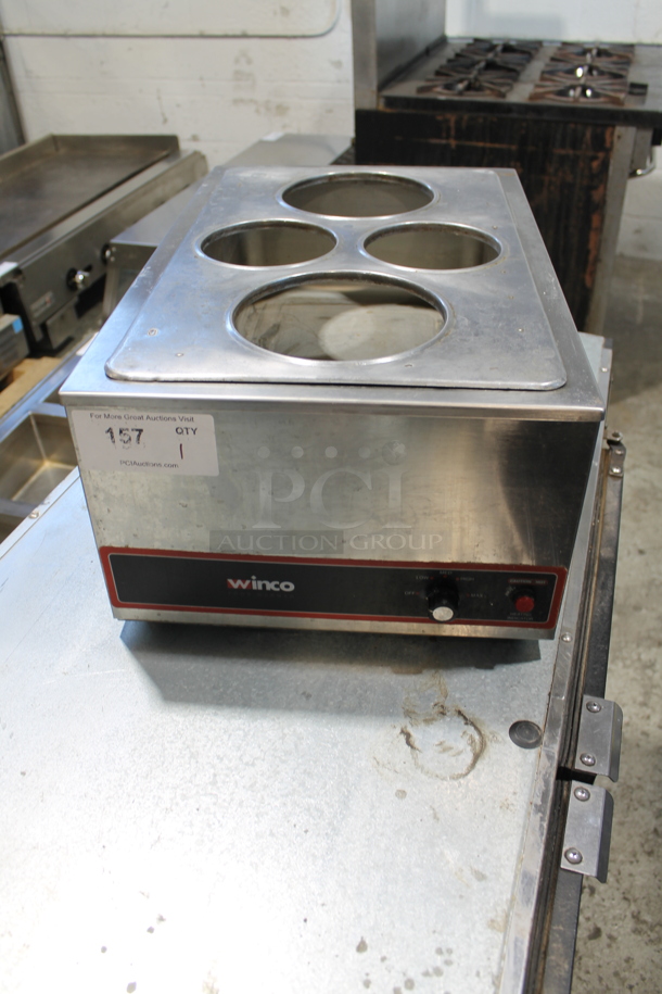 Winco FW-S500 Stainless Steel Commercial Countertop Food Warmer. 120 Volts, 1 Phase. Tested and Working!