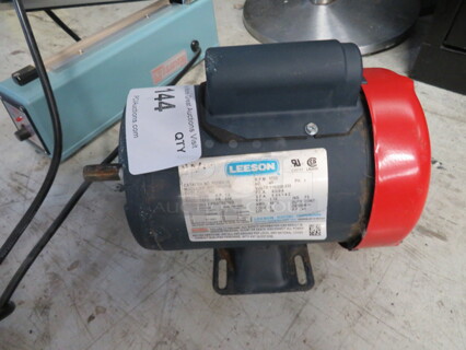 One Leeson Motor. Model# M4C17FH30B. 115-208/230 Volt. 1 Phase.