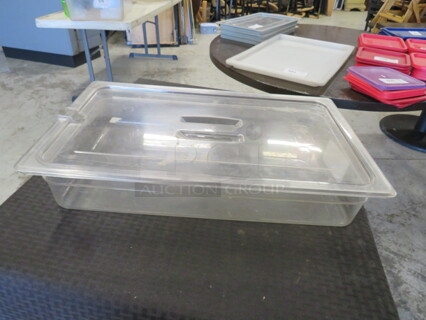 One Full Size 4 Inch Deep Food Storage Container With Lid.