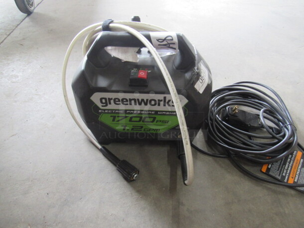 One Greenworks Electric Pressure Washer. 1700psi. 1.2gpm.
