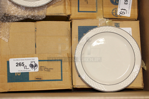 NEW! Box of 12 Sterling China 9-3/4 Plates.