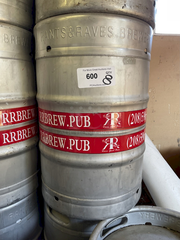 🍻FULL SIZE! 1/2 Barrel Stainless Steel Sanke "D" Kegs With double Handles! 🍻 1/2 bbl kegs = 59 liters = 15.5 gallons = 124 pints = 165 x 12oz bottles/cans = 31 growlers. 8x Your Bid