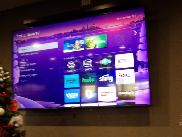 70" Hisense Flat Screen TV, ROKU W/Wall Mount Tested and Working.
**LABOR FOR REMOVAL ADDITIONAL FEE, CONTACT MISSOURI DIVISION FOR LABOR QUOTE OR ADDITIONAL QUESTIONS.