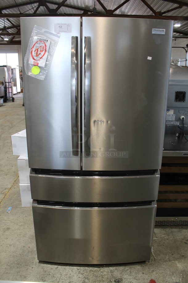 Frigidaire Stainless Steel Cooler Freezer Combo Unit. Tested and Working!