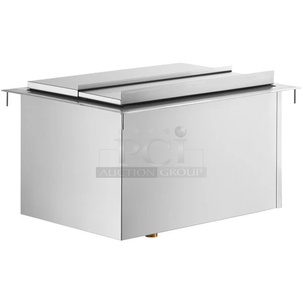 BRAND NEW SCRATCH AND DENT! Regency 600DIIB1824 Stainless Steel Commercial Drop In Ice Bin. 