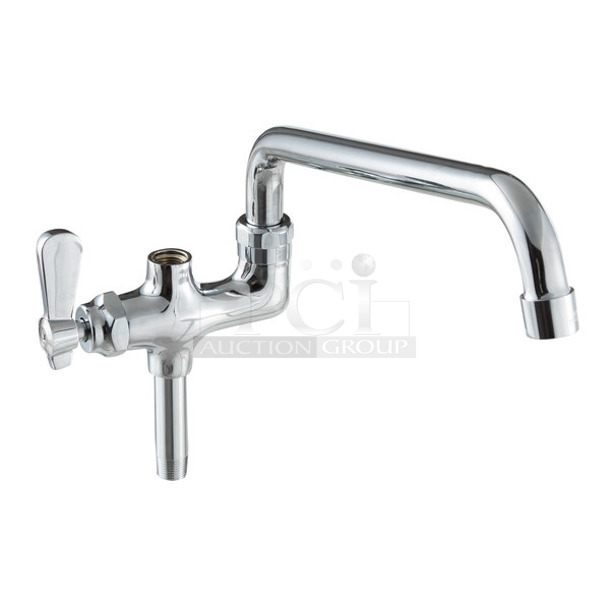10 BRAND NEW SCRATCH AND DENT! Assure 190FA12 Stainless Steel 12" Pre-Rinse Swing Spout Add On Faucet. 10 Times Your Bid!