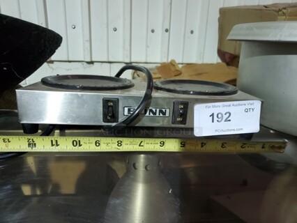 BUNN Two Station Warmer Plate