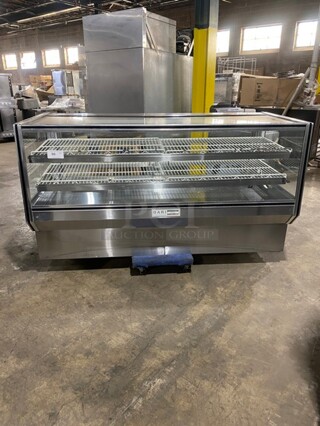 NICE! Bari Leader Commercial Dry Bakery Display Case/Merchandiser! All Stainless Steel! With Poly Coated Racks! With Sliding Rear Door Access! 115V 1 Phase! Model: CBK77 D SN: PU11M0072B!