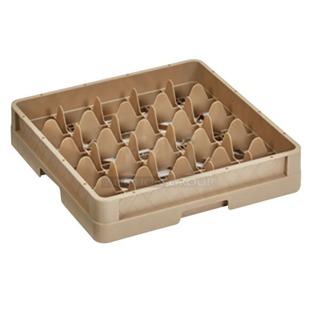 BRAND NEW IN THE BOX!! Vollrath CR10FFFFF Traex® 9 Compartment Beige Full-Size Closed Wall 11" Glass Rack with 5 Extenders