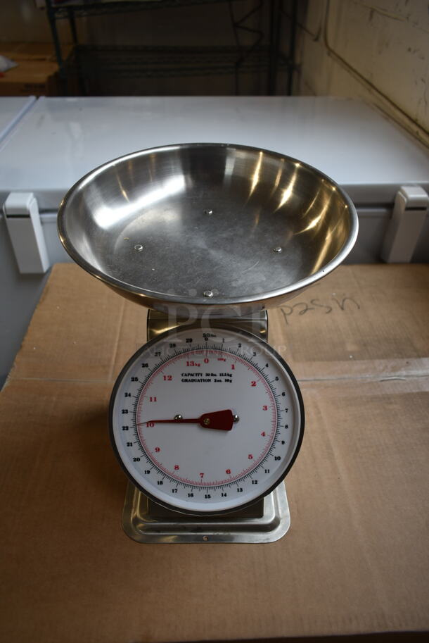 Marco SW10211 Metal Countertop 30 Pound Capacity Food Portioning Scale.