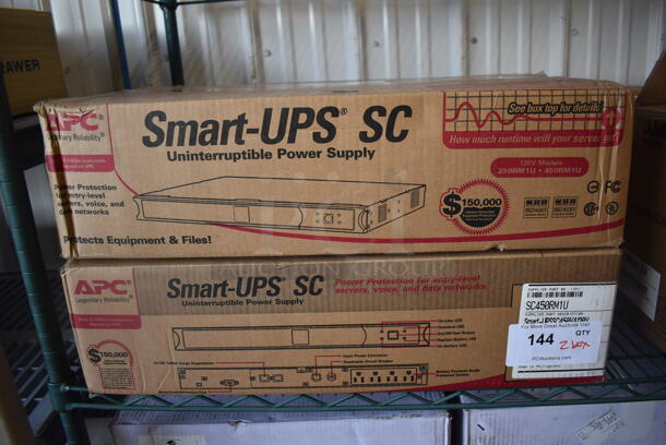 2 BRAND NEW IN BOX! APC Smart UPS SC Uninterruptible Power Supply. 2 Times Your Bid!