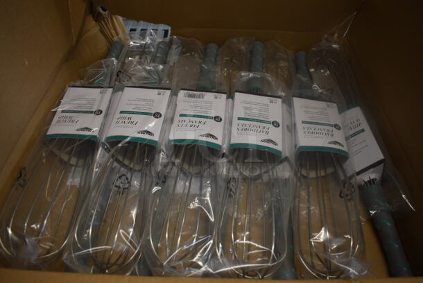 10 BRAND NEW IN BOX! Vollrath Stainless Steel French Whip Whisks. 18". 10 Times Your Bid!