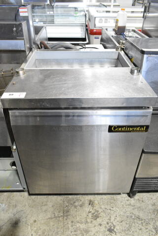 Continental Stainless Steel Commercial Prep Table. 115 Volts, 1 Phase. Tested and Working!