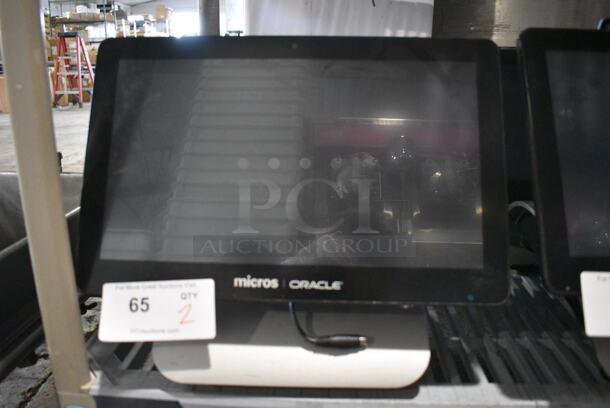 2 Oracle Micros Workstation 6 15" POS Monitors. 2 Times Your Bid!