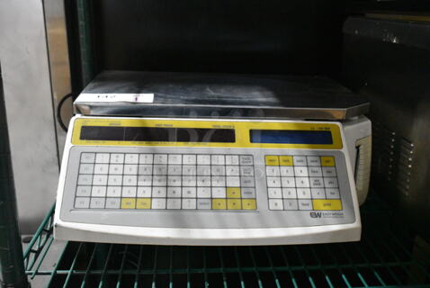 Easy Weigh LS-100 Metal Countertop Scale. Tested and Working!