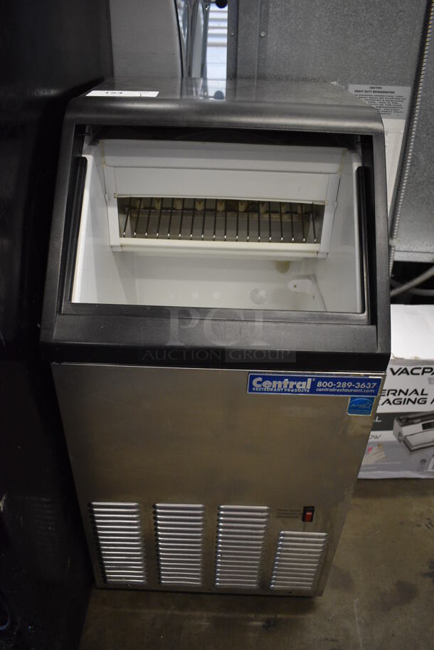 2015 Central Model 69K-081 Stainless Steel Commercial Self Contained Ice Machine. 115 Volts, 1 Phase. 17x21x33