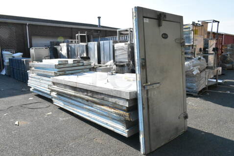 Amerikooler Walk In Box w/ LET120BWMC6K 208-230 Volt, 1 Phase Evaporator and Compressor.  