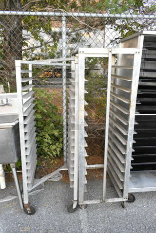 2 Metal Commercial Pan Transport Rack on Commercial Casters. 2 Times Your Bid! 